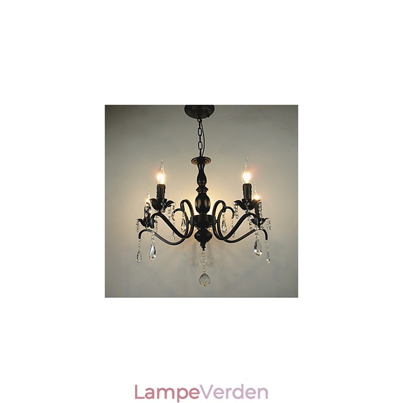 Nyhedsbelysning Europæisk stil Smedejernslampe Originalitet Individualitet Dekoration stearinlyslampe Lysekrone