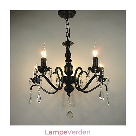 Nyhedsbelysning Europæisk stil Smedejernslampe Originalitet Individualitet Dekoration stearinlyslampe Lysekrone Nyhedsbelysning Europæisk stil Smedejernslampe Originalitet Individualitet Dekoration stearinlyslampe Lysekrone
