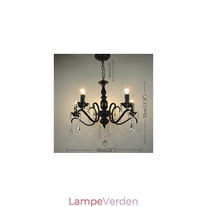 Nyhedsbelysning Europæisk stil Smedejernslampe Originalitet Individualitet Dekoration stearinlyslampe Lysekrone