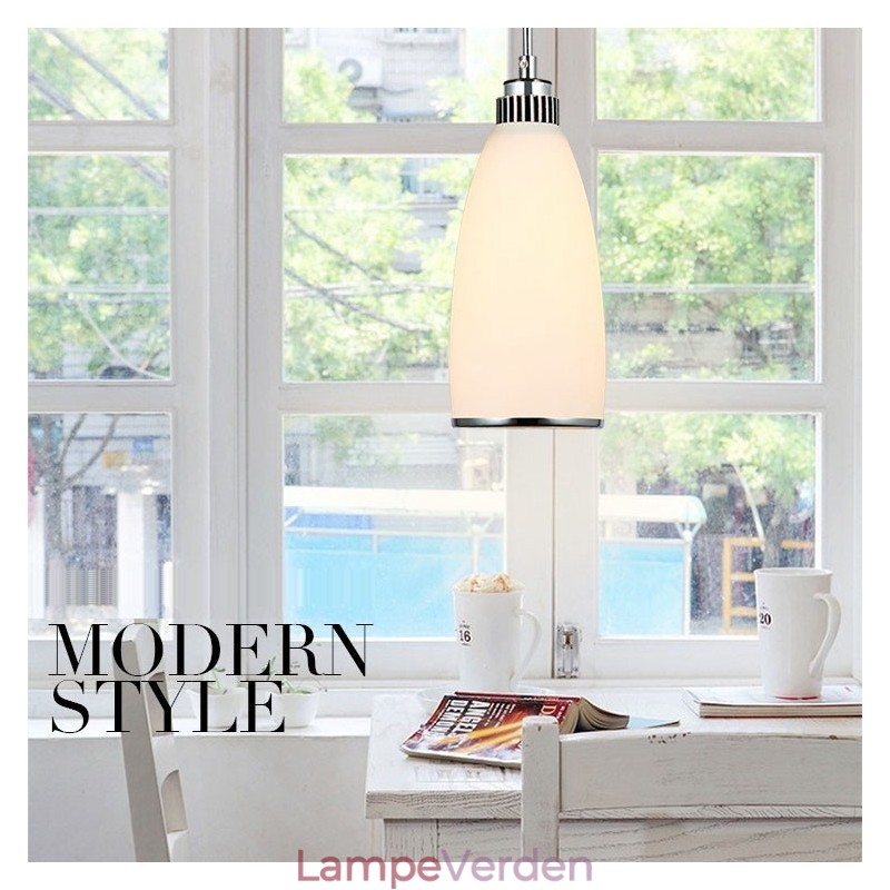 1 lys Moderne moderne integreret metal pendel