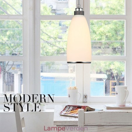 1 lys Moderne moderne integreret metal pendel