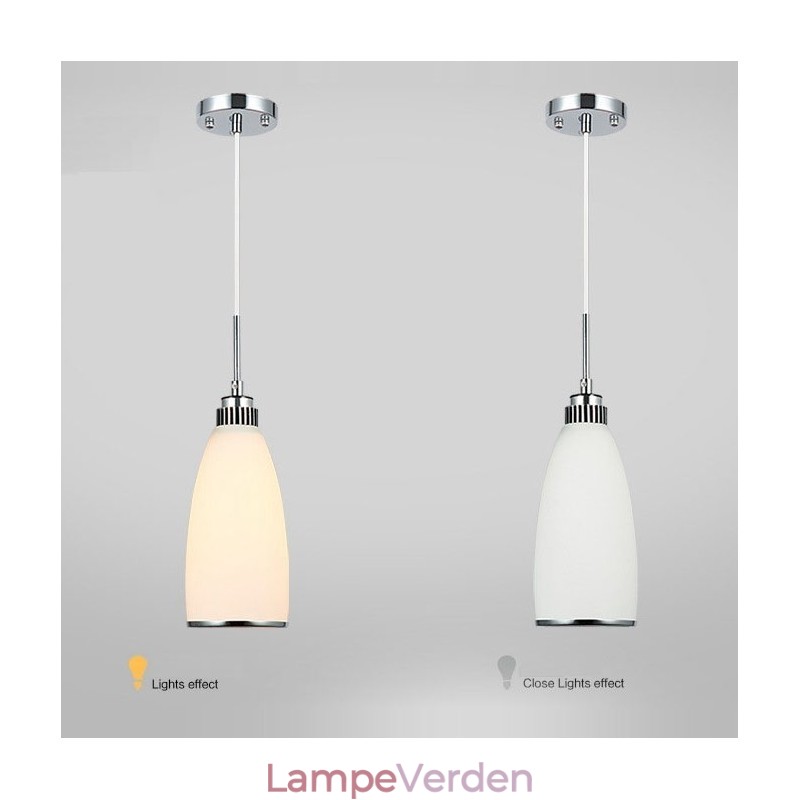 1 lys Moderne moderne integreret metal pendel