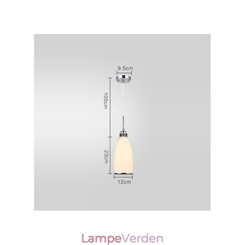 1 lys Moderne moderne integreret metal pendel