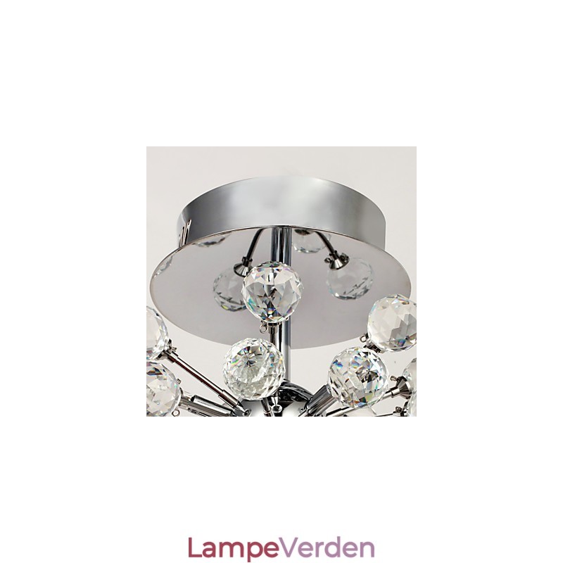 Moderne moderne krystal mini stil krom metal lysekrone Flush Mount