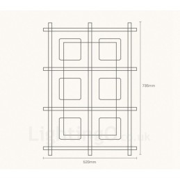 6 Lys Moderne Moderne Nordisk stil Flush Mount Loftslamper med glasskærm