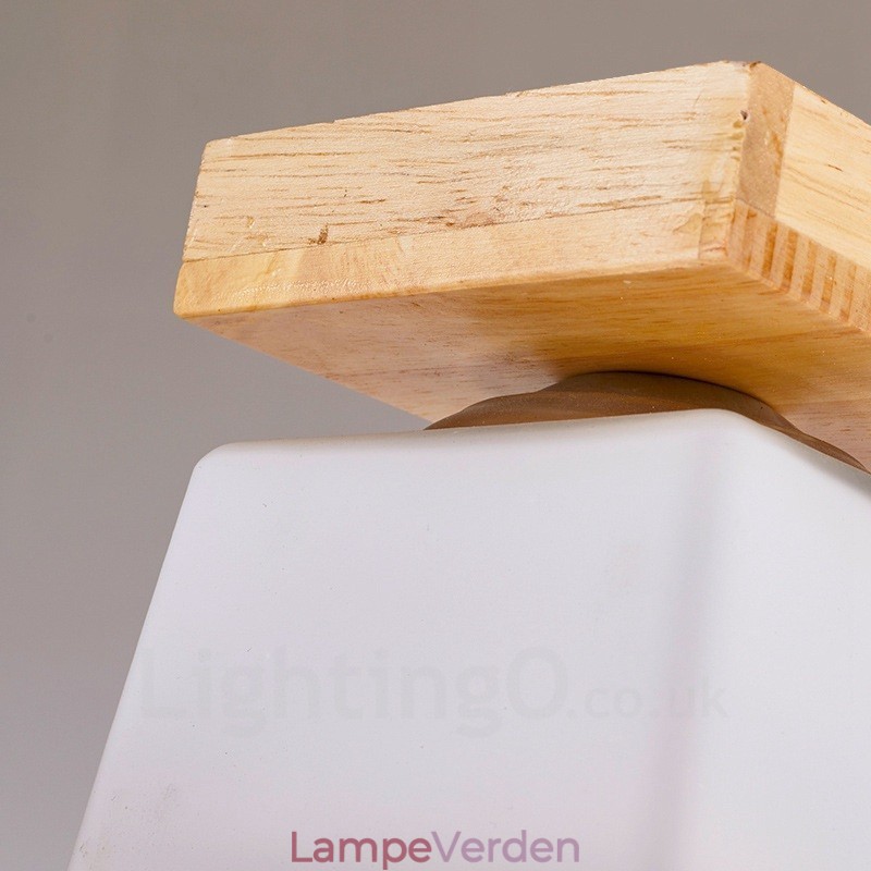 1 lys moderne moderne nordisk stil flush-mount loftslamper med glasskærm