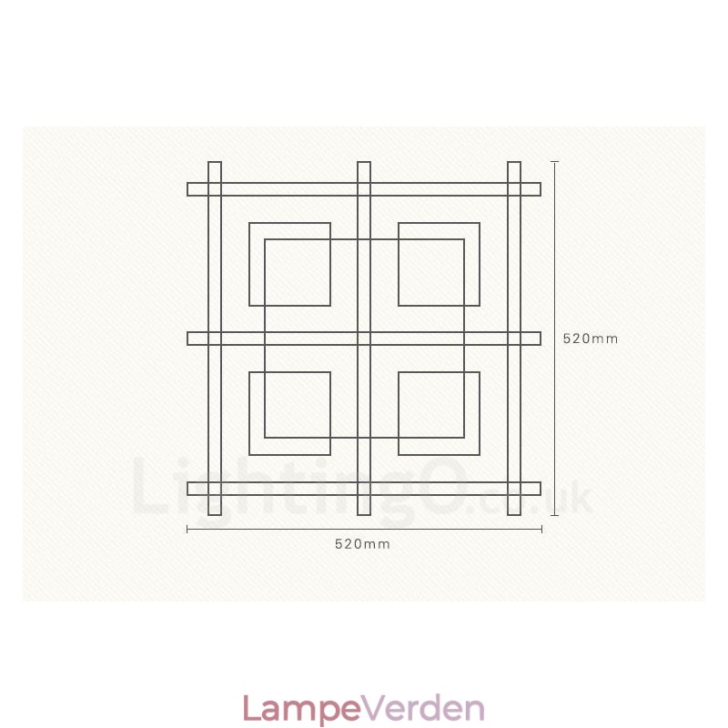 4 lyse moderne moderne loftslamper med glasskærm