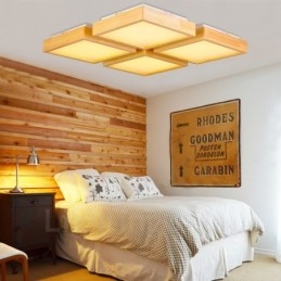 4 lyse moderne moderne nordisk stil flush-mount loftslamper med akrylskærm