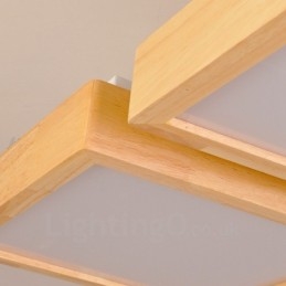 4 lyse moderne moderne nordisk stil flush-mount loftslamper med akrylskærm