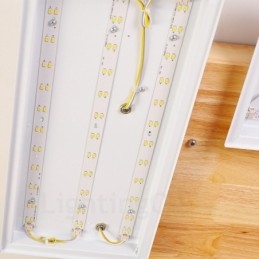 4 lyse moderne moderne nordisk stil flush-mount loftslamper med akrylskærm