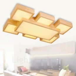 6 Moderne moderne, nordisk stil flush-mount loftslamper med akrylskærm