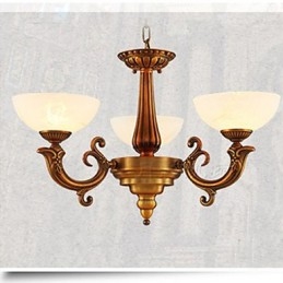 Den kinesiske stil marmor lampe lysekrone fuld kobber lampe lysekrone