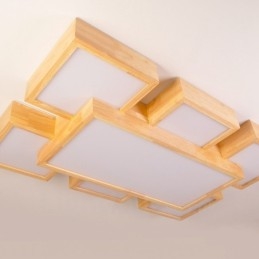 6 Moderne moderne, nordisk stil flush-mount loftslamper med akrylskærm