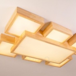 6 Moderne moderne, nordisk stil flush-mount loftslamper med akrylskærm