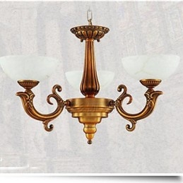 Den kinesiske stil marmor lampe lysekrone fuld kobber lampe lysekrone