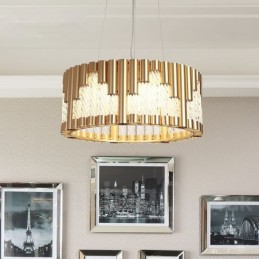Moderne moderne loftslamper Kobberbeklædning Pendel Light