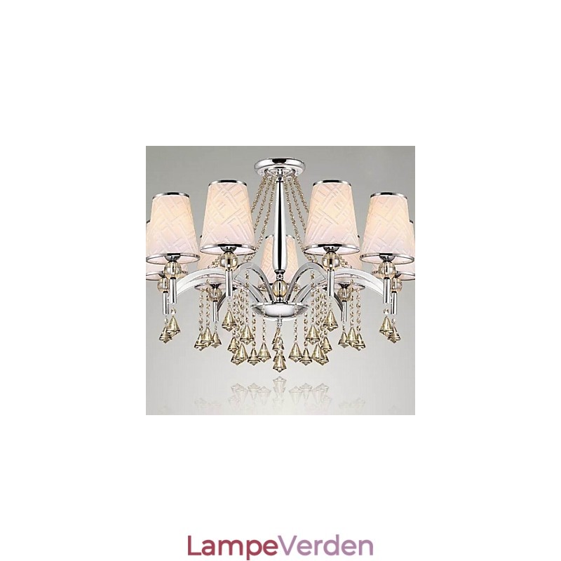 Moderne moderne krystal krom metal lysekrone