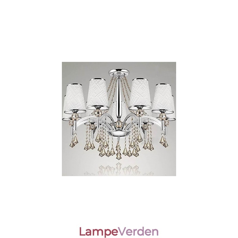 Moderne moderne krystal krom metal lysekrone