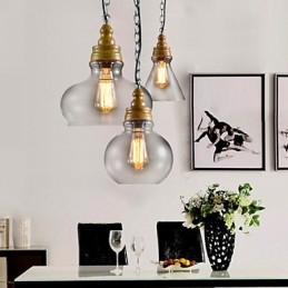 3 lys moderne moderne mini stil metal lysekrone pendel lys