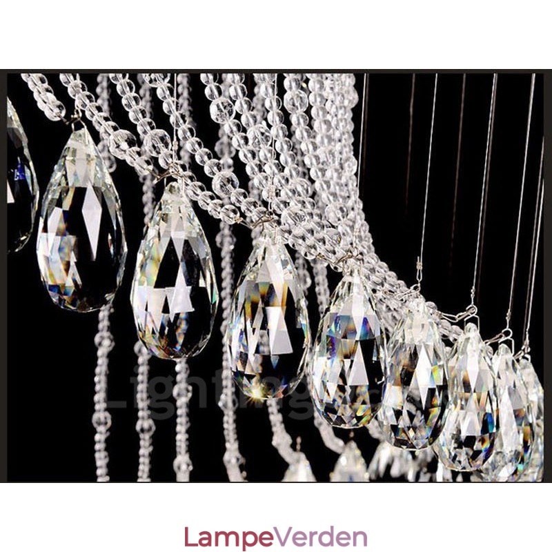 15 lys moderne krystal loft pendel lys indendørs lysekrone belysning lamper armaturer med pærer