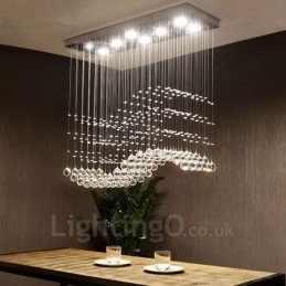 Moderne crystal loft pendel lys indendørs lysekrone belysning lamper armaturer