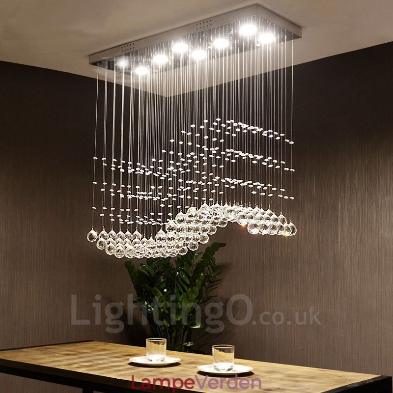 Moderne crystal loft pendel lys indendørs lysekrone belysning lamper armaturer