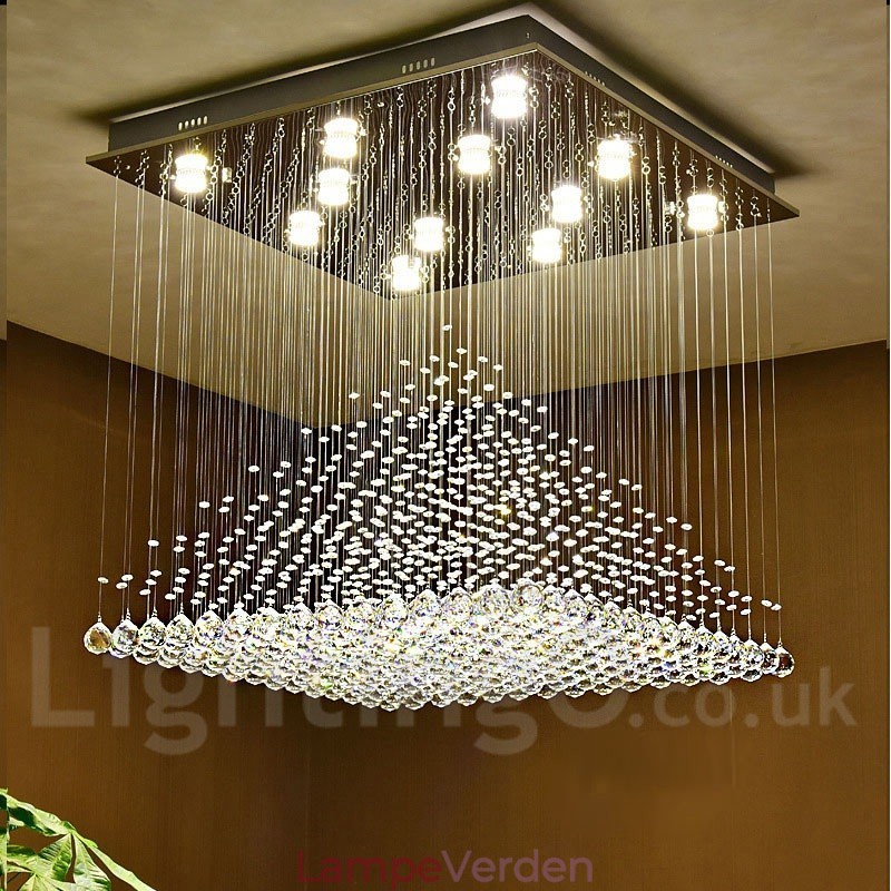 Moderne crystal loft pendel lys indendørs lysekrone belysning lamper armatur