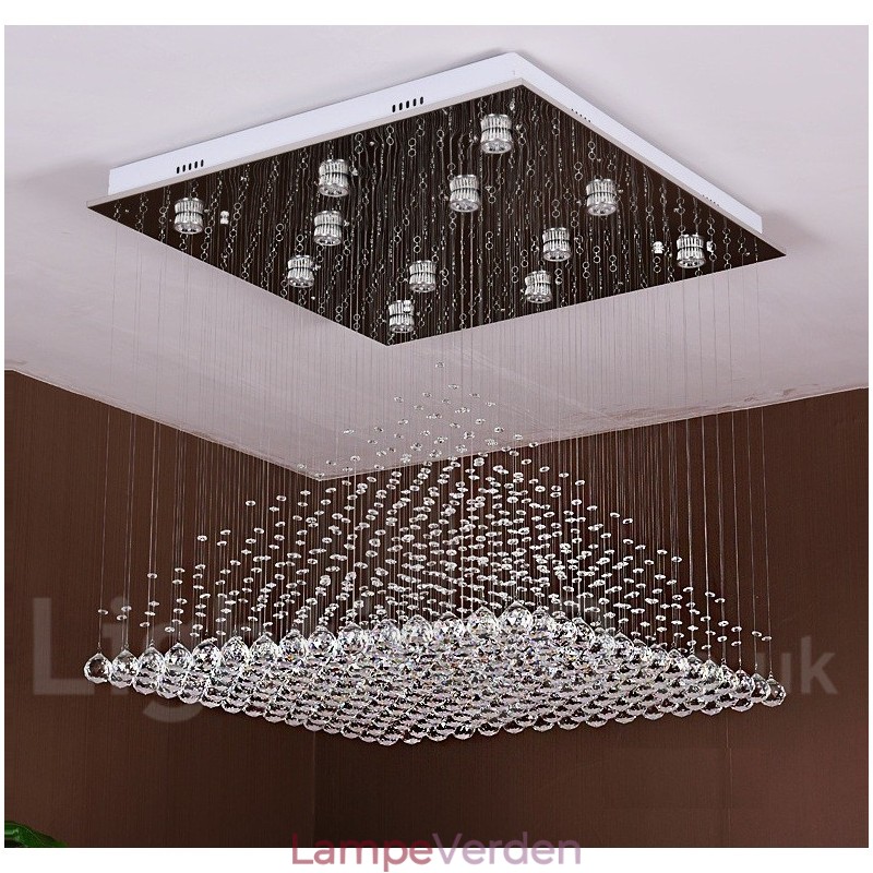 Moderne crystal loft pendel lys indendørs lysekrone belysning lamper armatur