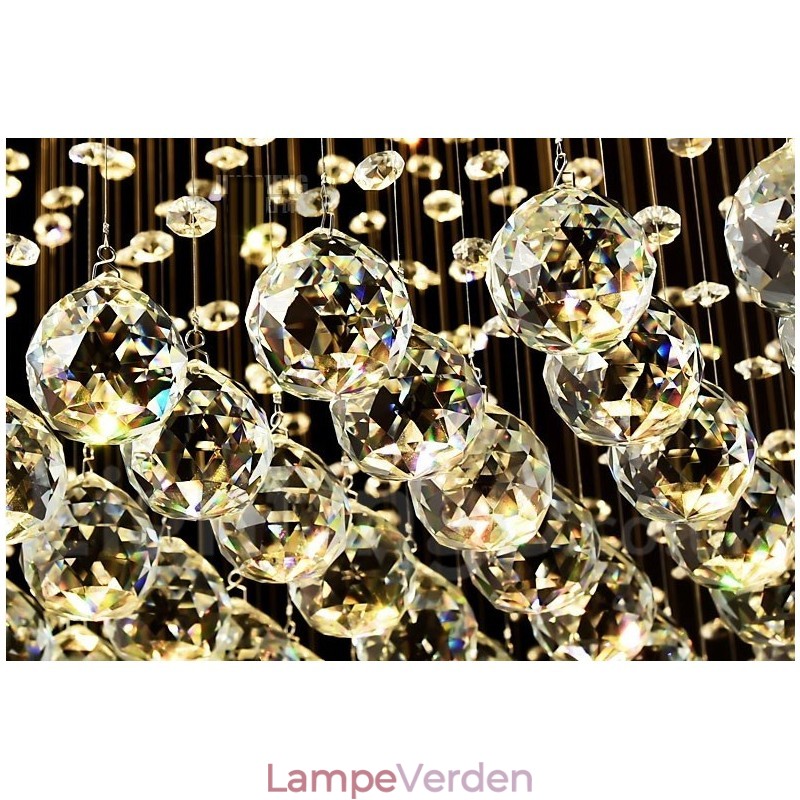 Moderne crystal loft pendel lys indendørs lysekrone belysning lamper armatur