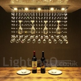5 lys moderne krystal loft pendel lys indendørs lysekrone belysning lamper armatur