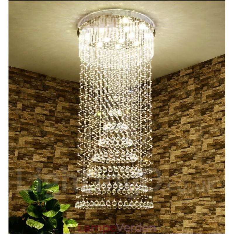 Moderne crystal loft pendel lys indendørs lysekrone belysning lamper armaturer