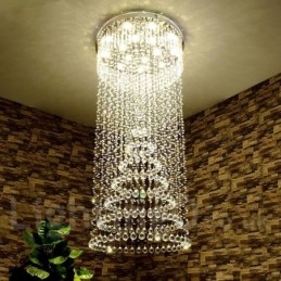 Moderne crystal loft pendel lys indendørs lysekrone belysning lamper armaturer