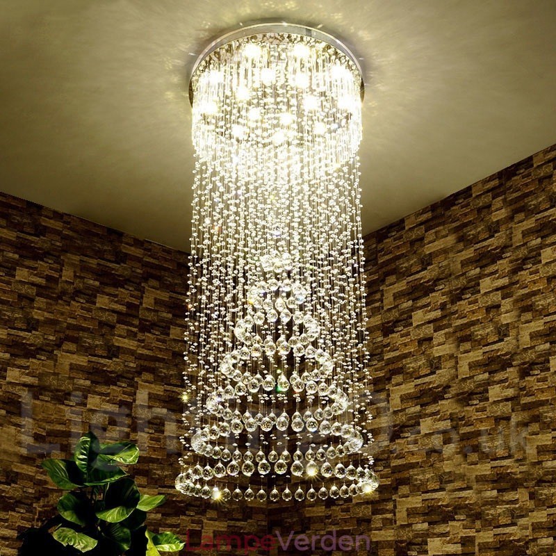Moderne crystal loft pendel lys indendørs lysekrone belysning lamper armaturer