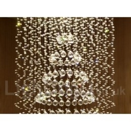 Moderne crystal loft pendel lys indendørs lysekrone belysning lamper armaturer