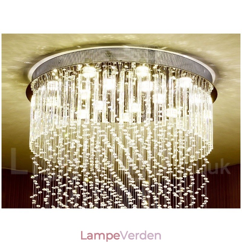 Moderne crystal loft pendel lys indendørs lysekrone belysning lamper armaturer