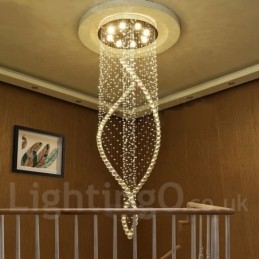 Ekstra stor moderne krystal loft pendel lys indendørs lysekrone belysning lamper armaturer