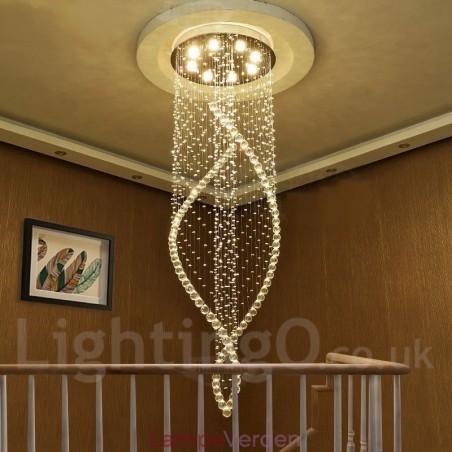 Ekstra stor moderne krystal loft pendel lys indendørs lysekrone belysning lamper armaturer Ekstra stor moderne krystal loft pendel lys indendørs lysekrone belysning lamper armaturer