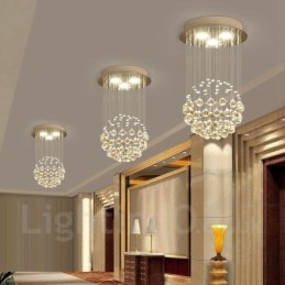 3 lys moderne krystal loft pendel lys indendørs lysekrone belysning lamper armaturer