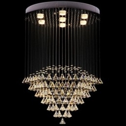 7 lys moderne krystal loft pendel lys indendørs lysekrone belysning lamper armaturer