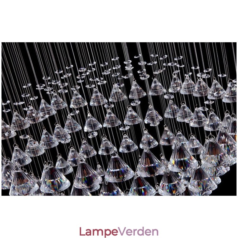 7 lys moderne krystal loft pendel lys indendørs lysekrone belysning lamper armaturer