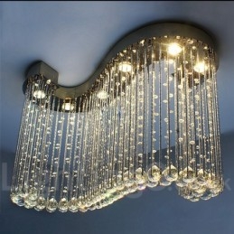 6 lys moderne krystal loft pendel lys indendørs lysekrone belysning lamper armaturer