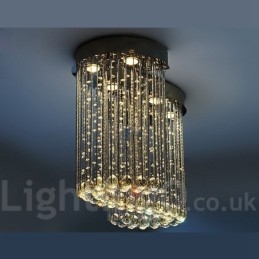 6 lys moderne krystal loft pendel lys indendørs lysekrone belysning lamper armaturer