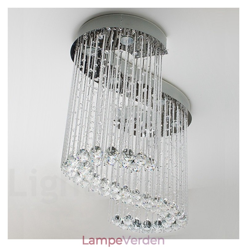 6 lys moderne krystal loft pendel lys indendørs lysekrone belysning lamper armaturer