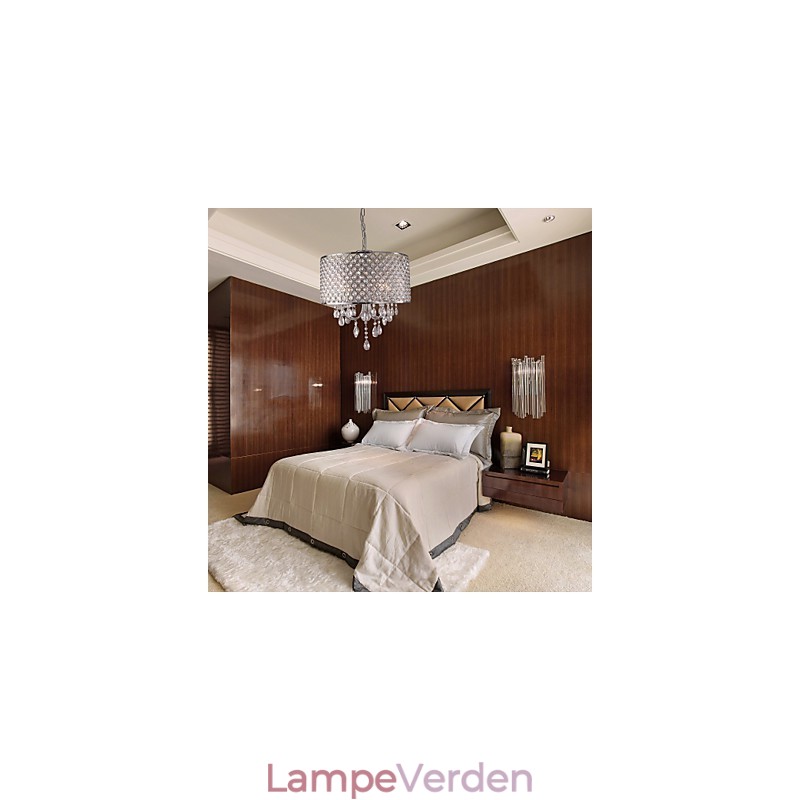 Traditionel klassisk krystal krom metal lysekrone