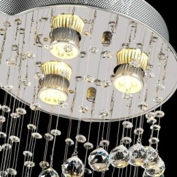 6 lys moderne krystal loft pendel lys indendørs lysekrone belysning lamper armaturer