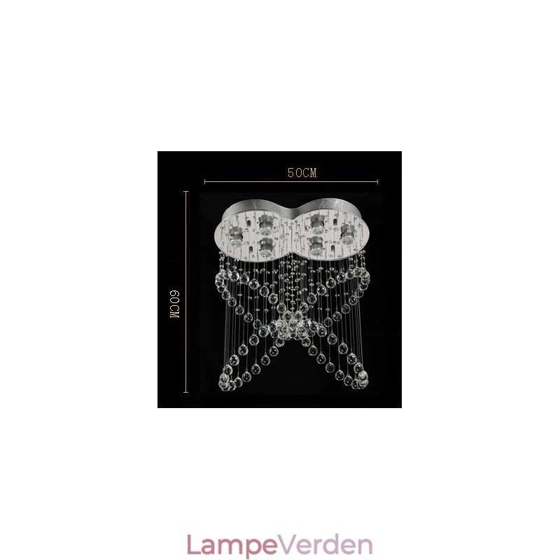 6 lys moderne krystal loft pendel lys indendørs lysekrone belysning lamper armaturer