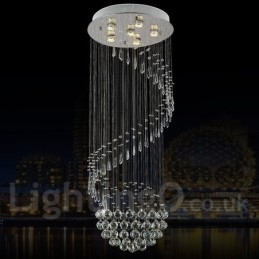 6 lys moderne krystal loft pendel lys indendørs lysekrone belysning lamper armaturer
