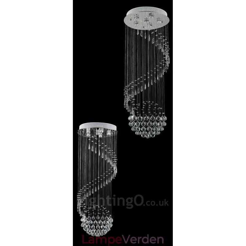 6 lys moderne krystal loft pendel lys indendørs lysekrone belysning lamper armaturer