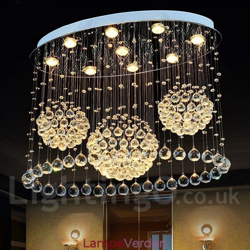 9 lys moderne krystal loft pendel lys indendørs lysekrone belysning lamper armaturer