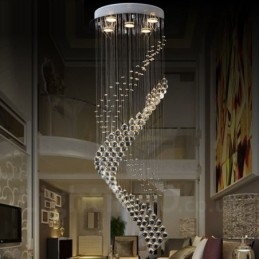 5 lys moderne krystal loft pendel lys indendørs lysekrone belysning lamper armaturer